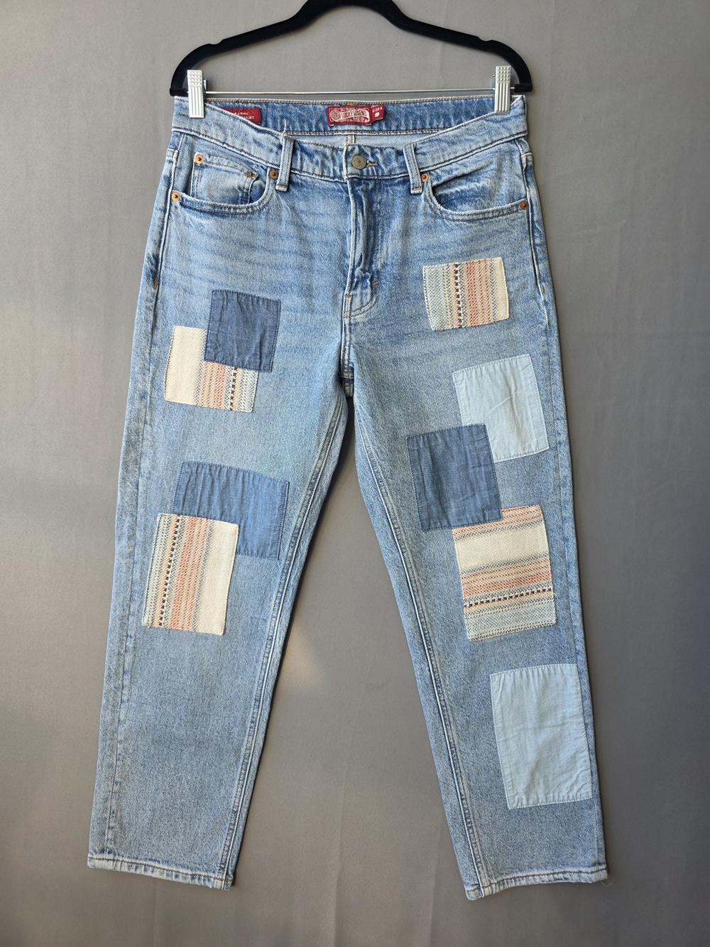 Lucky Brand Lucky Legend Patchwork Jeans Women’s 6/28 Boy Mid Rise